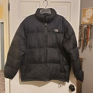 North Face Mens Black XL Vintage Retro 96 Nuptse Puffer Jacket 700 Down Coat **